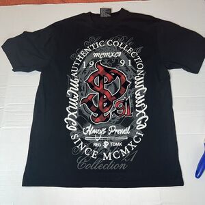 SouthPole Shirt Size XL Red AOP 1991 Authentic Collection MCMXCI Hip Hop